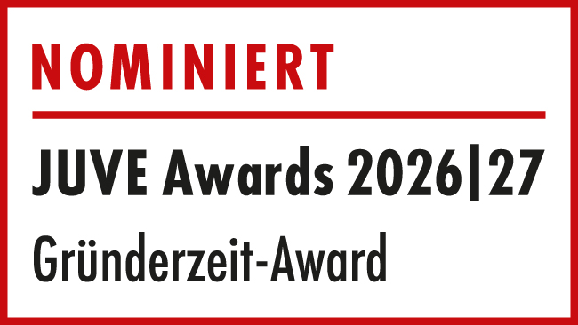 JUVE Logo Gründerzeit Award